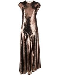 Philosophy Di Lorenzo Serafini - Pleated Sequinned Gown - Lyst
