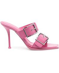 McQueen - Sandalias con hebilla de 100 mm - Lyst