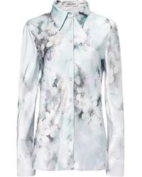 Alberta Ferretti - Bluse mit Blumen-Print - Lyst