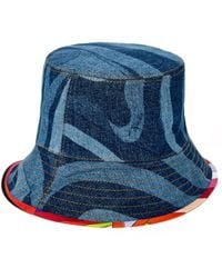 Emilio Pucci - Denim Cotton Bucket Hat - Lyst