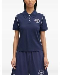 Sporty & Rich - Hotel Eden Roc Short-Sleeve Logo Polo Shirt - Lyst