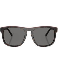 Scuderia Ferrari - Tortoiseshell Square Sunglasses - Lyst