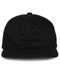 VIVAMUS - Distressed Logo-Embroidered Cap - Lyst