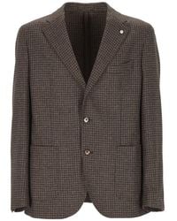 L.B.M. 1911 - Blazer Met Pied-De-Poule Print - Lyst