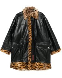 Martine Rose - Mantel Aus Leder - Lyst