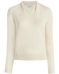 Another Tomorrow - Kasjmier Trui Met Gedrapeerde Hals - Lyst