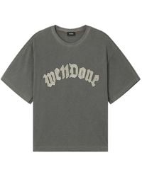 we11done - Logo-Appliqué Patch-Detail T-Shirt - Lyst