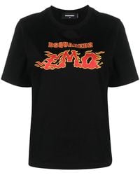 DSquared² - Logo-Print Short-Sleeve T-Shirt - Lyst