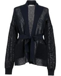 Twinset - Embroided Belted Cardigan - Lyst
