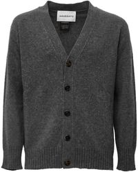 Amaranto - V-Neck Button-Up Cardigan - Lyst