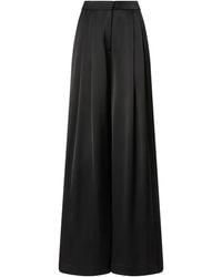 Pinko - Wide-Leg Trousers With Pleated Front - Lyst