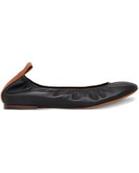 Lanvin - レザーフラットシューズ - Lyst