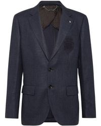 Billionaire - Logo-Patch Single-Breasted Blazer - Lyst