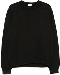 Saint Laurent - Ribbed-Knit Long-Sleeve Sweater - Lyst