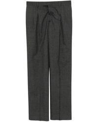 Lardini - Pinstripe Pleated-Design Trousers - Lyst