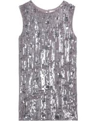 P.A.R.O.S.H. - Sequin-Embellished Mini Dress - Lyst