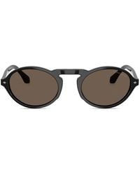 Giorgio Armani - Oval-Frame Sunglasses - Lyst