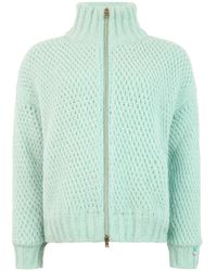 Herno - Zip-Up Knit Cardigan - Lyst