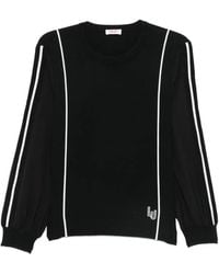 Liu Jo - Contrast-Stripe Sweatshirt - Lyst