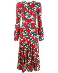 Goat Idol floral print dress - Rot