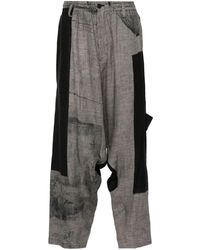 Yohji Yamamoto - Pantaloni con cavallo basso - Lyst