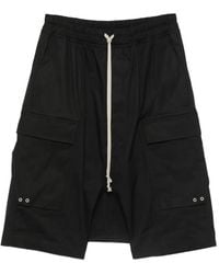 Rick Owens - Elasticated-Waistband Cargo Shorts - Lyst