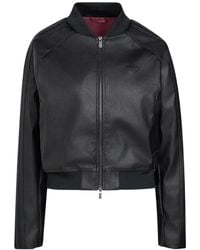 adidas - Sst Logo-Embroidered Faux-Leather Jacket - Lyst