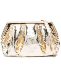 THEMOIRÈ - Pleated-Metallic Clutch Bag - Lyst