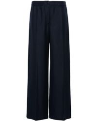 Moncler - Twill Palazzo Trousers - Lyst