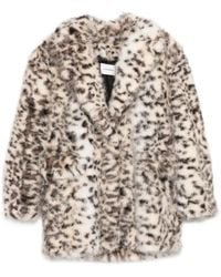 ANDAMANE - Animal-Print Coat - Lyst