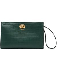 Burberry - Cotswolds Crocodile-Effect Leather Clutch Bag - Lyst