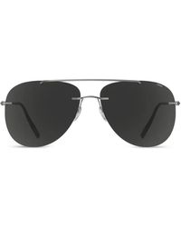 Silhouette - Lunettes De Soleil À Monture Pilote - Lyst