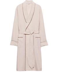 Prada - Belted Robe Coat - Lyst