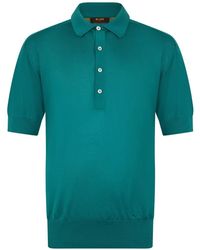 Moorer - Action-Spp Short-Sleeve Knitted Polo Shirt - Lyst