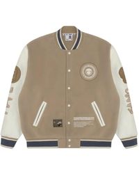 Aape By A Bathing Ape - Moonface Embroidered Bomber Jacket - Lyst
