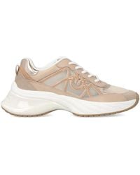 Pinko - Logo-Detail Lace-Up Sneakers - Lyst