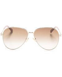 Chloé - Pilot-frame Gradient Sunglasses - Lyst