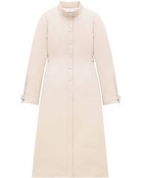 Courreges - Buckle Twill Long Coat - Lyst