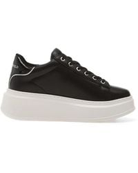 KARL LAGERFELD - Anakapri Crystal-Embellished Platform Sneakers - Lyst