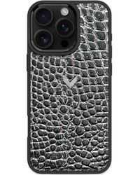 Velante - Crocodile-Embossed Iphone 16 Pro Phone Case - Lyst