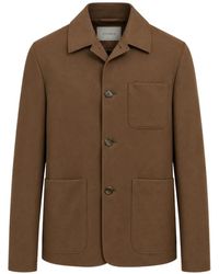 Canali - Button-Up Shirt Jacket - Lyst