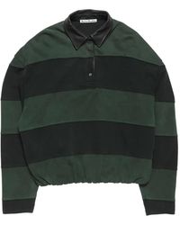 Acne Studios - Gestreept Poloshirt Met Lange Mouwen - Lyst