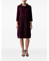 Joseph Ribkoff - Textured Cowl-Neck Dress - Lyst