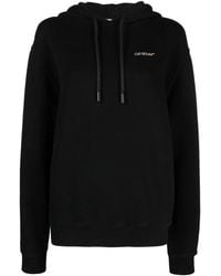 Off-White c/o Virgil Abloh - Diag Stripe-Print Cotton Hoodie - Lyst