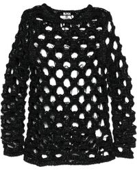 COMME DES GARÇON BLACK - Pull À Design Ajouré - Lyst
