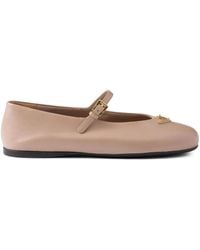 Prada - Nappa Leather Ballerinas - Lyst