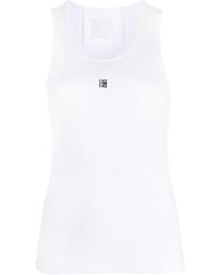 Givenchy - 4g-logo Plaque Sleeveless Top - Lyst