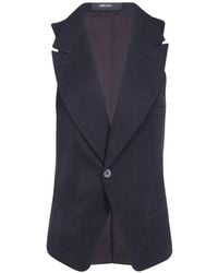 Ibrigu - Haori Jacquard-Weave Notched-Lapels Gilet - Lyst