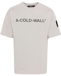 A_COLD_WALL* - Overdye T-Shirt mit Logo-Print - Lyst