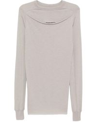 Rick Owens - Slashed Levels Long-Sleeve T-Shirt - Lyst